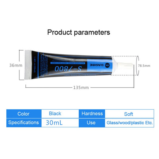SUNSHINE S-7800 MULTI-FUNCTION BLACK SPOT GLUE - 30ML 