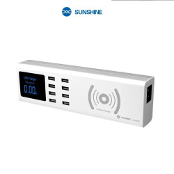 SUNSHINE SS-309WD 8 PORT QUICK USB MULTI CHARGER WITH WIRELESS