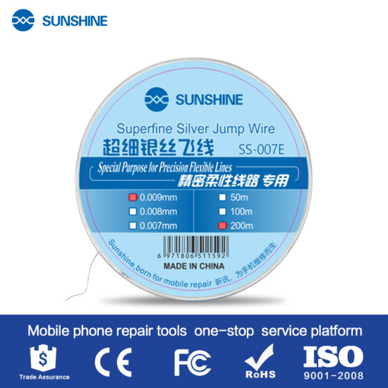 SUNSHINE SS-007E SILVER JUMP WIRE 0.009MM