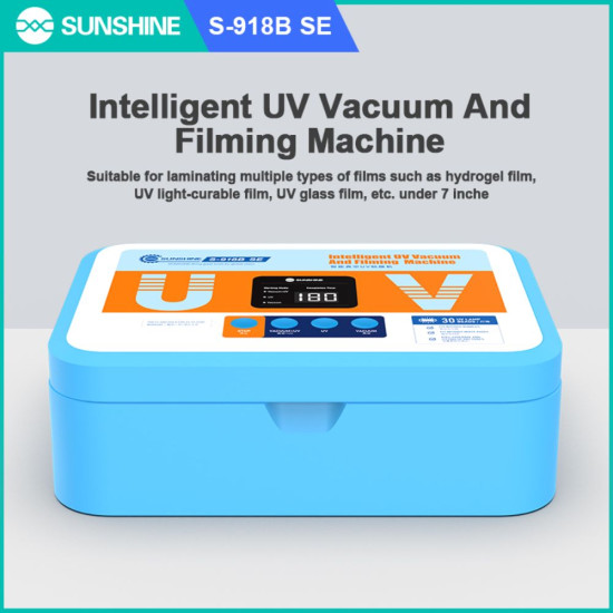 Sunshine S-918B SE Intelligent UV Vacuum Curing & Filming Machine for Screen Hydrogel Protector Film