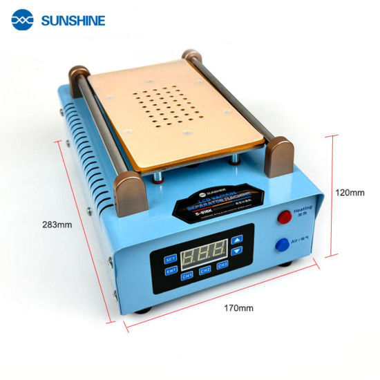 SUNSHINE S-918K 8.5 INCHES TWO-BUTTON BUILT-IN VACUUM TOUCH SEPARATOR WITH 3 CHANNELS - NEW UPGRADED