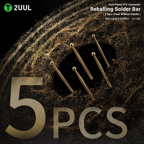 2UUL SC96 Gold Plated FPC Connector Solder Bar-5 Pcs 2UUL SC96 Gold Plated FPC Connector Solder Bar-5 Pcs