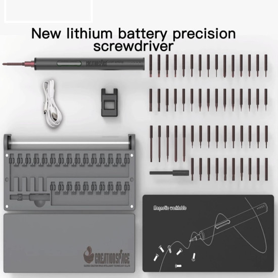 CREATIONSPACE CS03B 55 IN 1 ELECTRICAL SCREWDRIVER SET