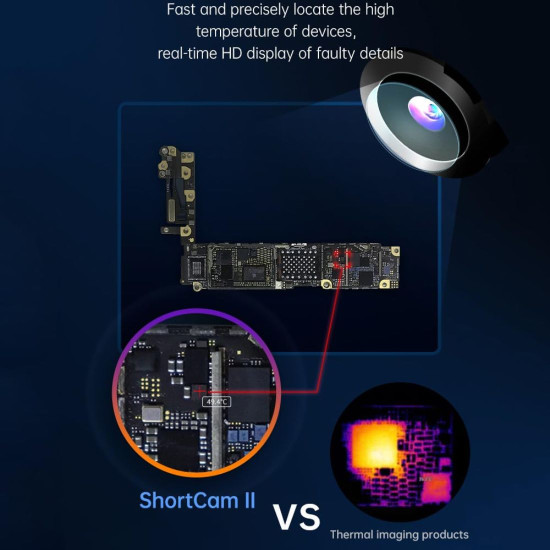 LINKSEEK SHORT CAM 2 (3D) INFRARED THERMAL IMAGING ANALYZING CAMERA FOR PCB DIAGNOSTIC / FAULT DETECTION