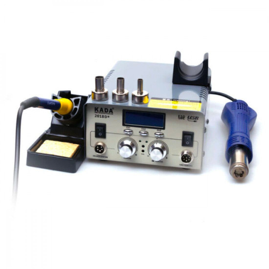 KADA 2018D+ SMD BLOWER WITH SOLDERING IRON STATION