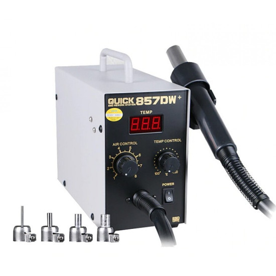 QUICK 857DW+ LEAD FREE ADJUSTABLE SMD REWORK STATION