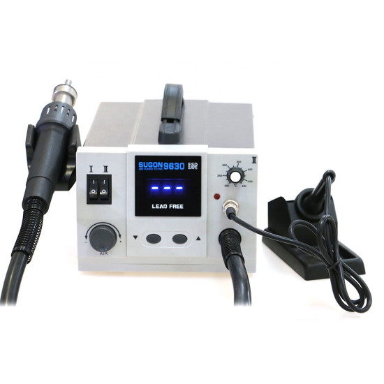 SUGON 9630 2IN1 REWORK STATION WITH HOT AIR GUN SOLDERING IRON