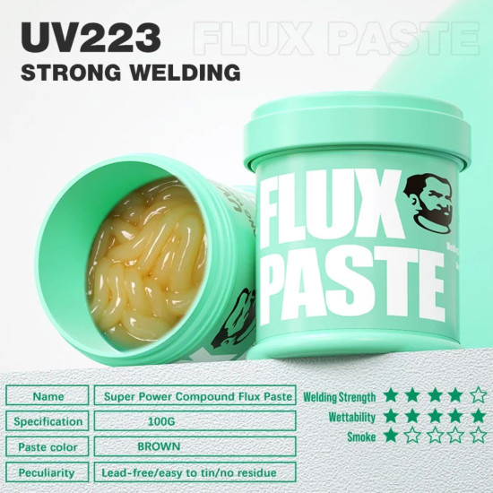 MECHANIC UV-223 / UV-559 MILD ROSIN LEAD-FREE NO-CLEAN SOLDER FLUX - 100G ( NEW UPDATED )