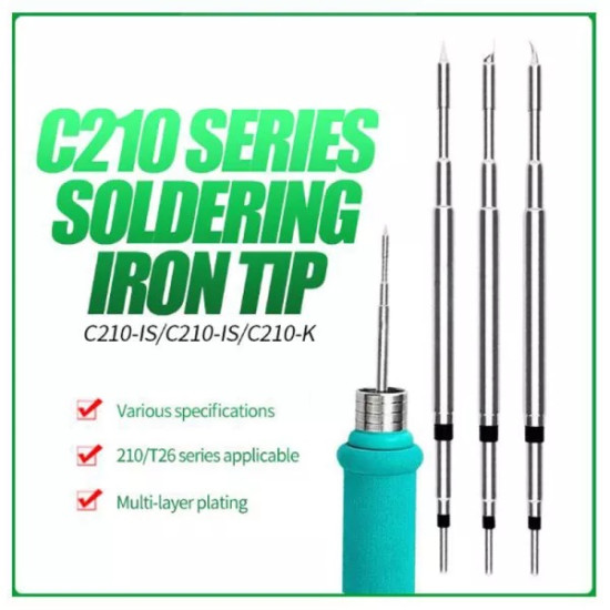 RELIFE RL C210 SOLDERING IRON TIPS ( 3 PCS SET )