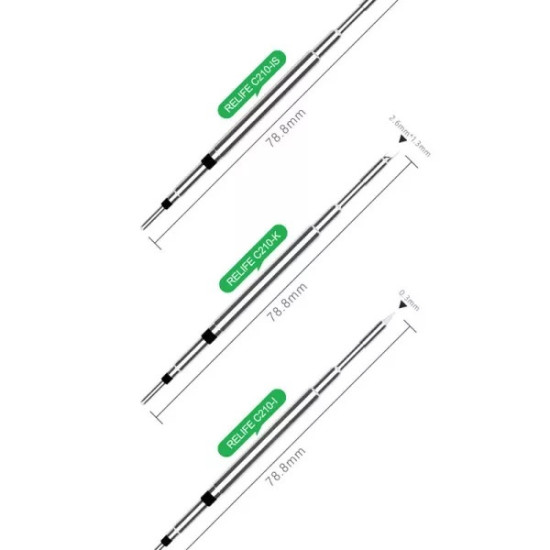 RELIFE RL C210 SOLDERING IRON TIPS ( 3 PCS SET )