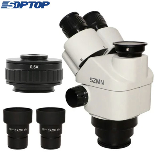 Soptop SZMN 7X–45X Continuous Zoom Trinocular Stereo Microscope Soptop SZMN 7X–45X Continuous Zoom Trinocular Stereo Microscope