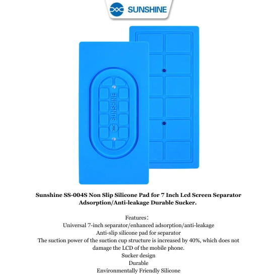 SUNSHINE SS-004S UNIVERSAL SUCTION SILICONE PAD FOR TOUCH SEPARATOR MACHINE