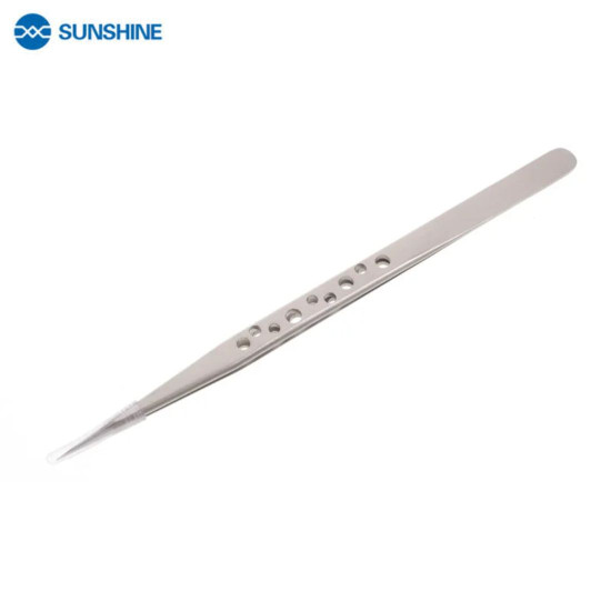 SUNSHINE ST-14K ANTI-STATIC ULTRA PRECISION TWEEZER WITH 9 HOLES - STARIGHT