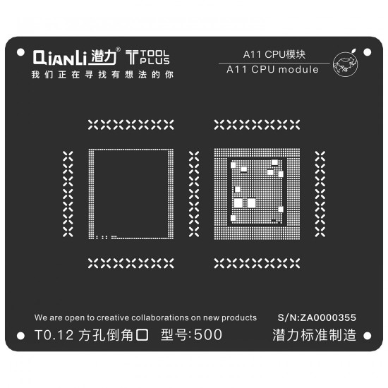 A11 CPU MODULE BGA REBALLING WHITE STENCILS