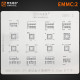 AMAOE BGA REBALLING STENCIL FOR EMMC/EMCP/UFS IC CHIP 0.15MM