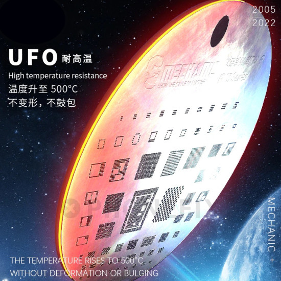 MECHANIC UFO-8 REBALLING STENCIL FOR IP 12 SERIES