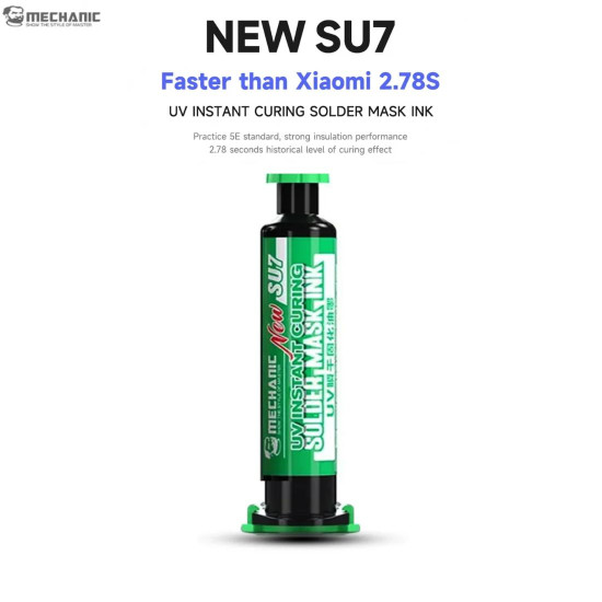 MECHANIC SU-7 UV QUICK CURING SOLDER MASK FOR MOBILE PHONE JUMPER WIRE REPAIR - GREEN