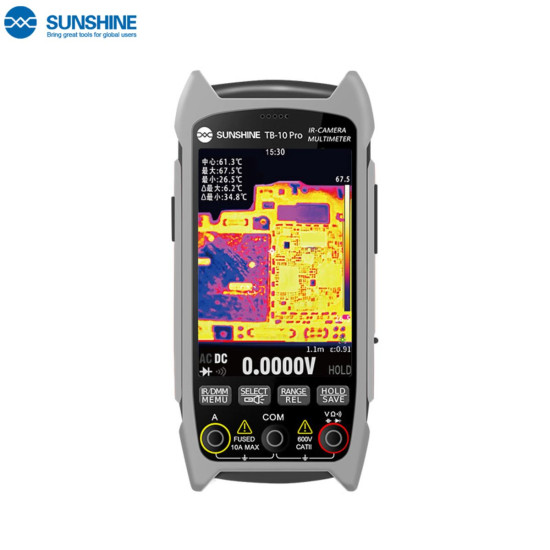 Sunshine TB-10 Pro Handheld Thermal Imager With Digital Multimeter for PCB Repair | Temperature & Voltage Measurement Sunshine TB-10 Pro Handheld Thermal Imager With Digital Multimeter for PCB Repair | Temperature & Voltage Measurement