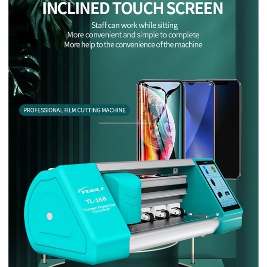 TUOLI TL-168 PLUS SCREEN GUARD CUTTING MACHINE FOR MOBILE PHONE FRONT AND BACK FILM WITH LIFETIME FREE CUT