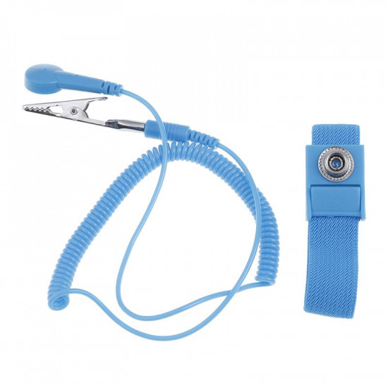 ANTI STATIC BRACELET ELECTROSTATIC ESD DISCHARGE CABLE WITH REUSABLE WRIST BAND STRAP