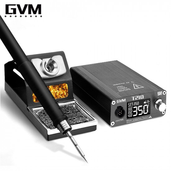 GVM T210 TEMPERATURE CONTROLLER DIGITAL SOLDERING STATION WITH C210 IRON TIP