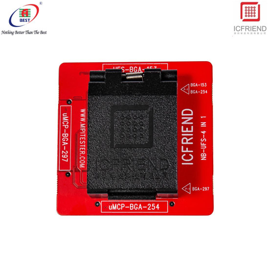 IC FRIEND NB-UFS 4 IN 1 ADAPTER SUPPORT FOR UFS-BGA-153 / UMCP-BGA-254 / UMCP-BGA-297 - 2024 EDITION