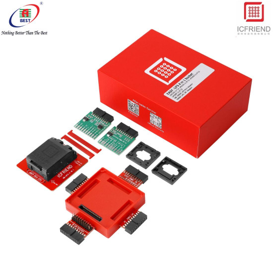 IC FRIEND NB-UFS 4 IN 1 ADAPTER SUPPORT FOR UFS-BGA-153 / UMCP-BGA-254 / UMCP-BGA-297 - 2024 EDITION