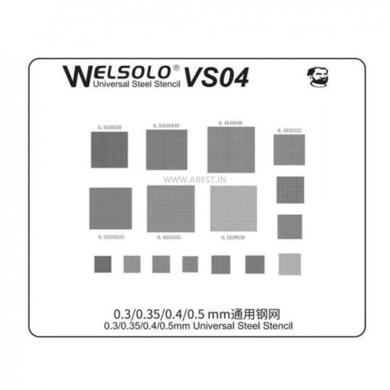 WELSOLO VS04 UNIVERSAL IC REBALLING STENCIL