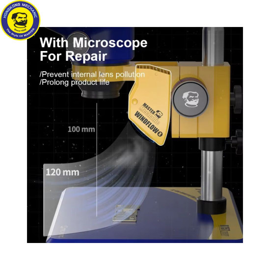 MECHANIC WINDFLOW-S POWERFUL SMOKE ABSORBER INSTRUMENT FOR MICROSCOPE