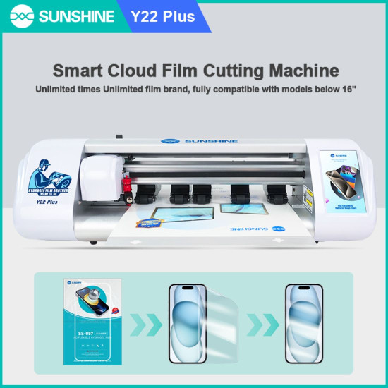 SUNSHINE Y22 PLUS UNLIMITED FREE CUT FOR MOBILE PHONE SCREEN PROTECTOR FILM CUTTING MACHINE - 16 INCH