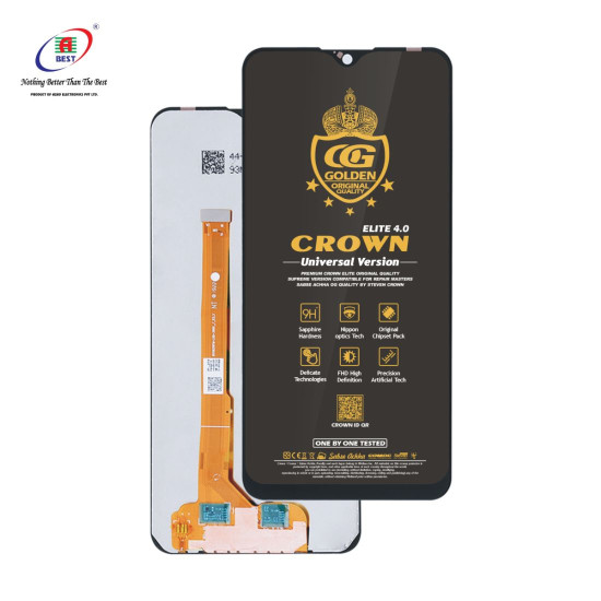 CROWN LCD FOR VIVO Y93/U1/Y1S/Y90/Y91/Y91C/Y91I/Y93S/Y95 - 9 MODELS UNIVERSAL