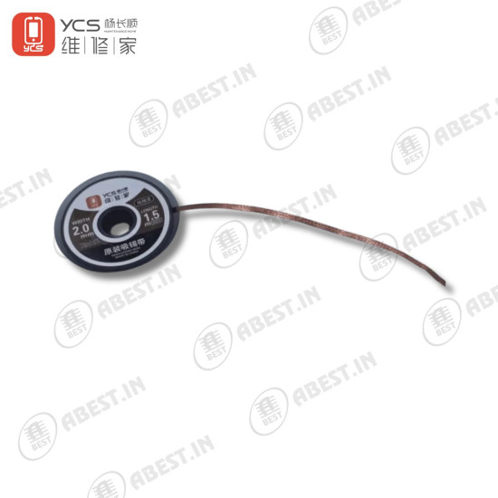 YCS 2015 Desoldering Wick Cleaning Tin Absorbing Wire - ( Width 2.0MM / Length 1.5M )