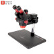 YCS 6558X (3D Continuous Zoom) 6.5X~58X Trinocular Stereo Microscope With 0.5X CTV Camera Zoom Lens & 144 LED Adjustable Light YCS 6558X (3D Continuous Zoom) 6.5X~58X Trinocular Stereo Microscope With 0.5X CTV Camera Zoom Lens & 144 LED Adjustable Light