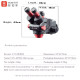 YCS 6558X (3D Continuous Zoom) 6.5X~58X Trinocular Stereo Microscope With 0.5X CTV Camera Zoom Lens & 144 LED Adjustable Light YCS 6558X (3D Continuous Zoom) 6.5X~58X Trinocular Stereo Microscope With 0.5X CTV Camera Zoom Lens & 144 LED Adjustable Light