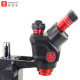 YCS 6558X (3D Continuous Zoom) 6.5X~58X Trinocular Stereo Microscope With 0.5X CTV Camera Zoom Lens & 144 LED Adjustable Light YCS 6558X (3D Continuous Zoom) 6.5X~58X Trinocular Stereo Microscope With 0.5X CTV Camera Zoom Lens & 144 LED Adjustable Light