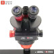 YCS 6558X (3D Continuous Zoom) 6.5X~58X Trinocular Stereo Microscope With 0.5X CTV Camera Zoom Lens & 144 LED Adjustable Light YCS 6558X (3D Continuous Zoom) 6.5X~58X Trinocular Stereo Microscope With 0.5X CTV Camera Zoom Lens & 144 LED Adjustable Light