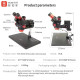 YCS 6558X (3D Continuous Zoom) 6.5X~58X Trinocular Stereo Microscope With 0.5X CTV Camera Zoom Lens & 144 LED Adjustable Light YCS 6558X (3D Continuous Zoom) 6.5X~58X Trinocular Stereo Microscope With 0.5X CTV Camera Zoom Lens & 144 LED Adjustable Light