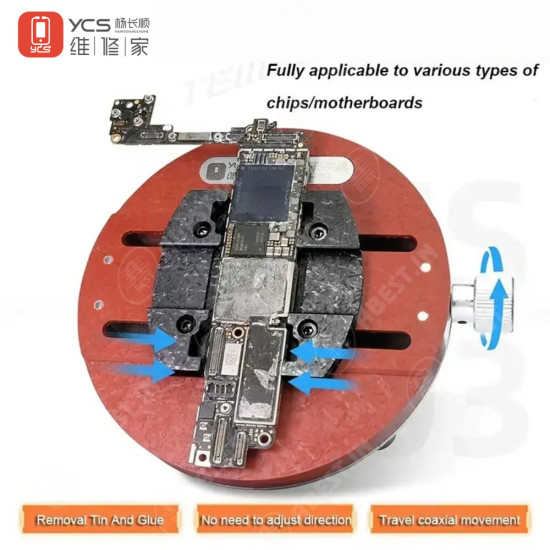 YCS-H03 Mainboard Repair Fixture for BGA CPU IC Soldering and Glue Removal YCS-H03 Mainboard Repair Fixture for BGA CPU IC Soldering and Glue Removal