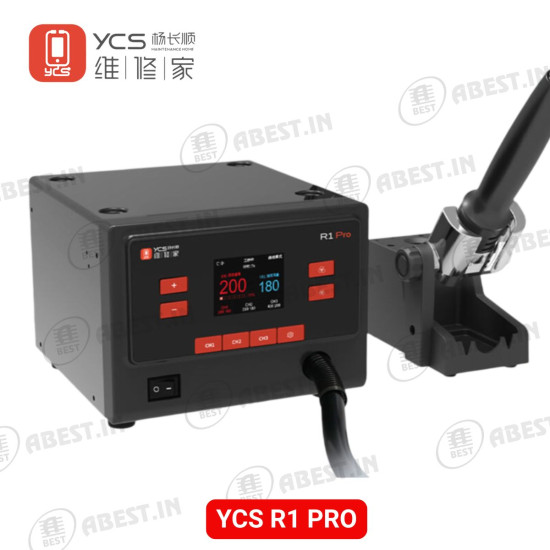 YCS R1 Pro 1000W Intelligent Hot Air Soldering Station with 4 Nozzles