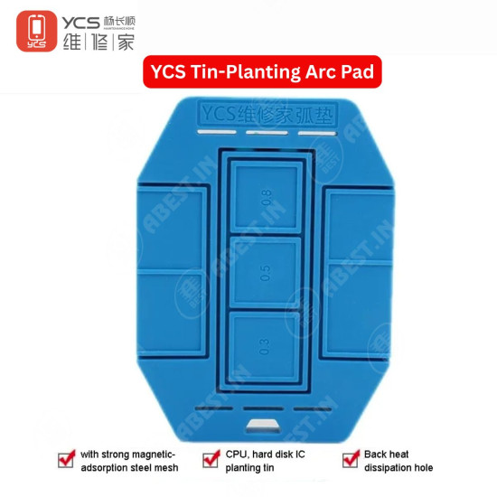 YCS Arc Pad BGA Tin Planting Magnetic Mat for CPU IC Chip Repair