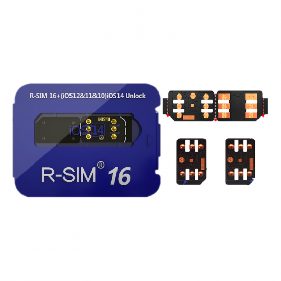 R-SIM16 turns locked into unlocked iOS14 system 5G black technology unlock card