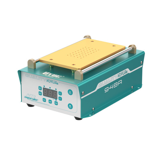 UYUE 948A Screen Separator Machine 8-Inch With Double Heating Element, Built-in Vacuum Pump, Dual Button, Digital Display, 3 Memory Modes UYUE 948A Screen Separator Machine 8-Inch With Double Heating Element, Built-in Vacuum Pump, Dual Button, Digital Display, 3 Memory Modes